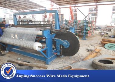 CINA 7.5kw Power Crimped Wire Mesh Weaving Machine Efisiensi Tinggi Untuk Diameter Kawat 0,4-2,5mm pemasok
