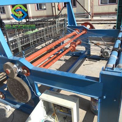 CINA Semi Otomatis Hidraulik awet Mesin Wire Mesh Crimped Untuk 4mm Outlet Wire 7.5kw Daya pemasok