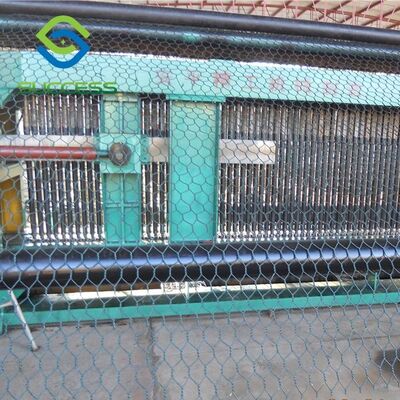 CINA PLC Stop Kontrol Otomatis Gabion Mesh Mesin merajut Wire Mesh dengan ukuran lubang 6x8 8x10 10x12 12x15 Memastikan Mesh konsisten pemasok